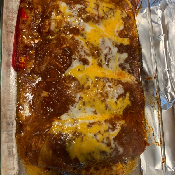 Super Easy Slow Cooker Chicken Enchilada Meat