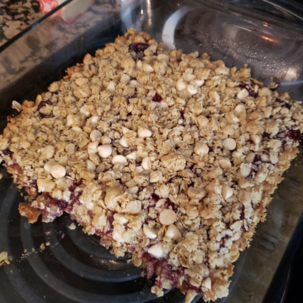 Raspberry Oat Bars