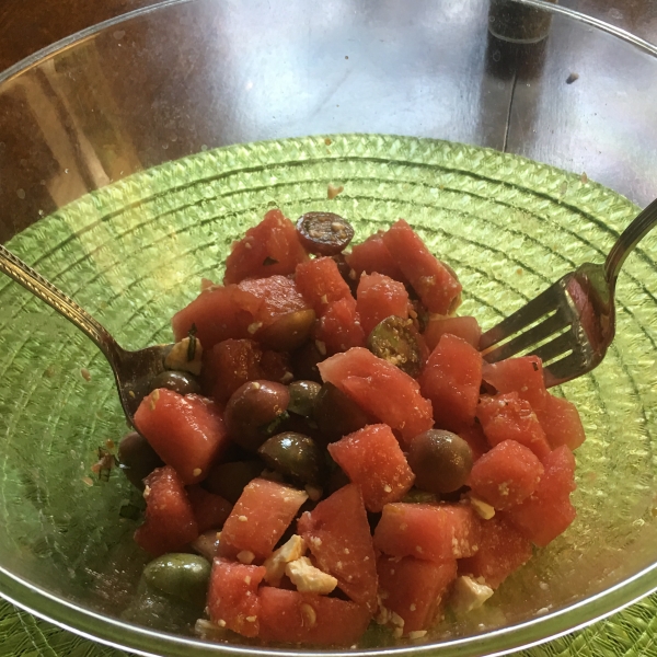 Watermelon and Tomato Salad