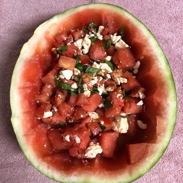 Watermelon and Tomato Salad