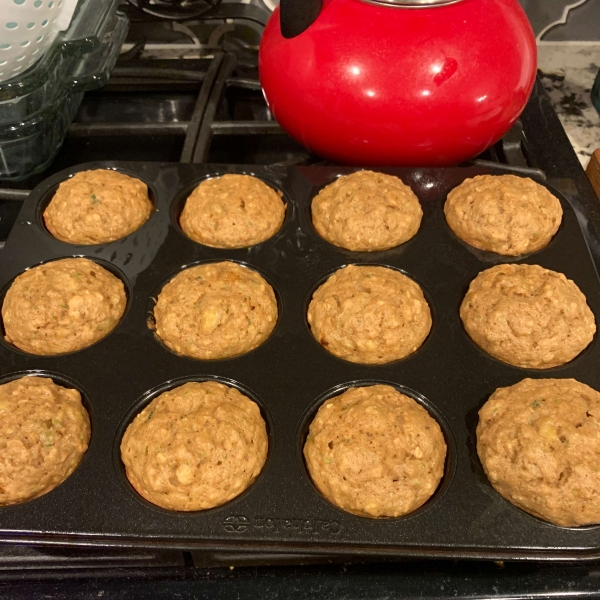 Banana Zucchini Bread Muffins