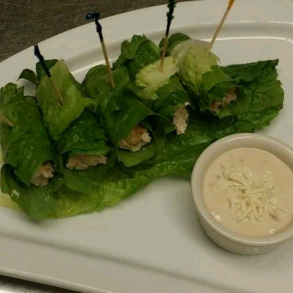 Chicken Caesar Salad on a Stick