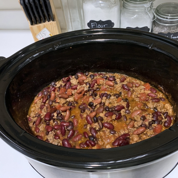 Laura's Quick Slow Cooker Turkey Chili