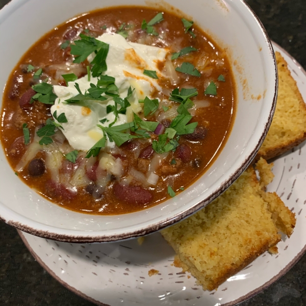 Laura's Quick Slow Cooker Turkey Chili