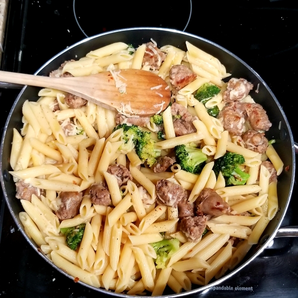 Penne with Sausage and Broccoli Rabe