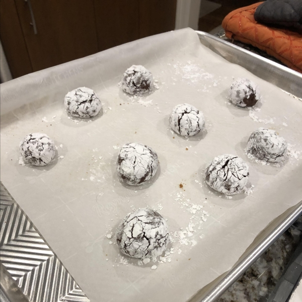 Raspberry-Chocolate Crinkles