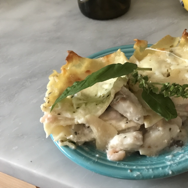 Seafood Lasagna with Shrimp