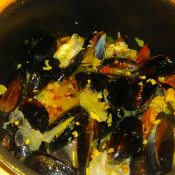 Patti's Mussels a la Mariniere