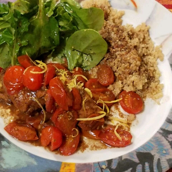 Roasted Balsamic Chicken with Baby Tomatoes
