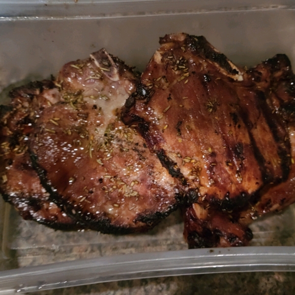 Grilled Rosemary Pork Chops