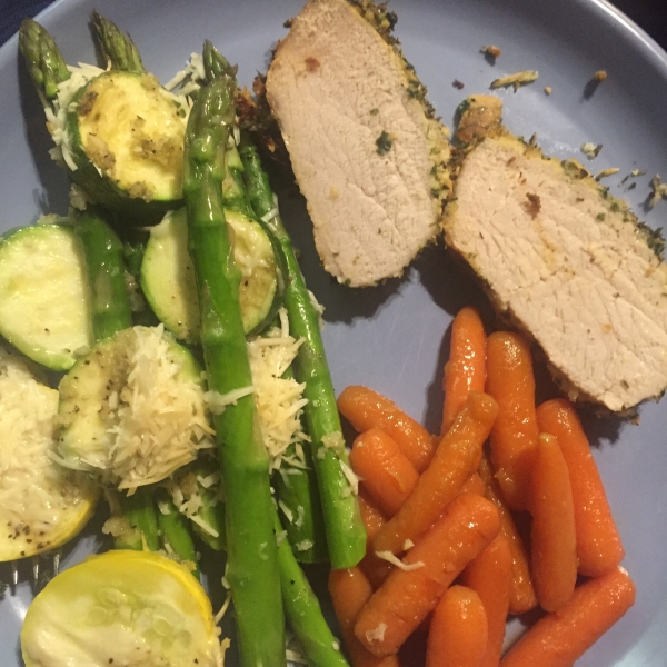 Parsley and Parmesan Crusted Pork Tenderloin