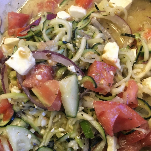 Greek Zoodle Salad