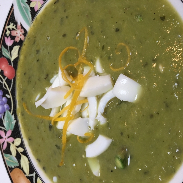 Asparagus, Lemon, and Mint Soup