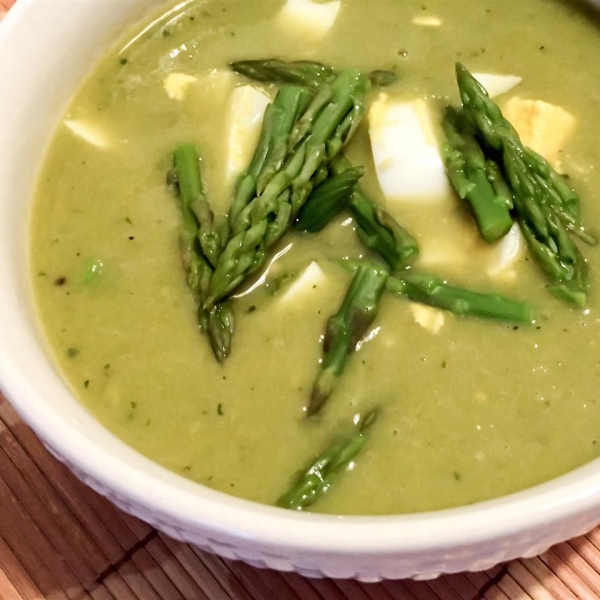 Asparagus, Lemon, and Mint Soup