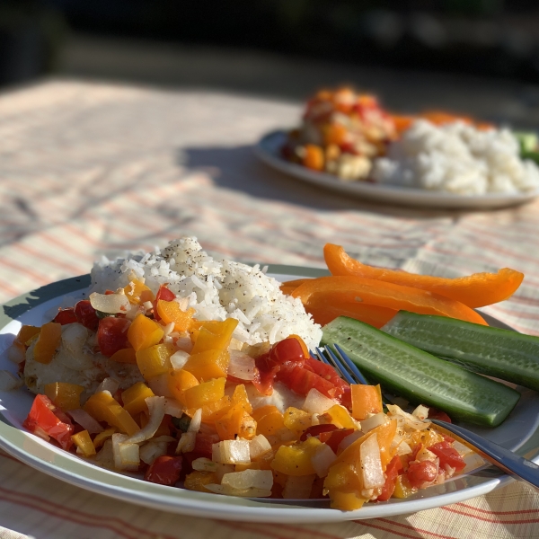 Halibut with Vegetables