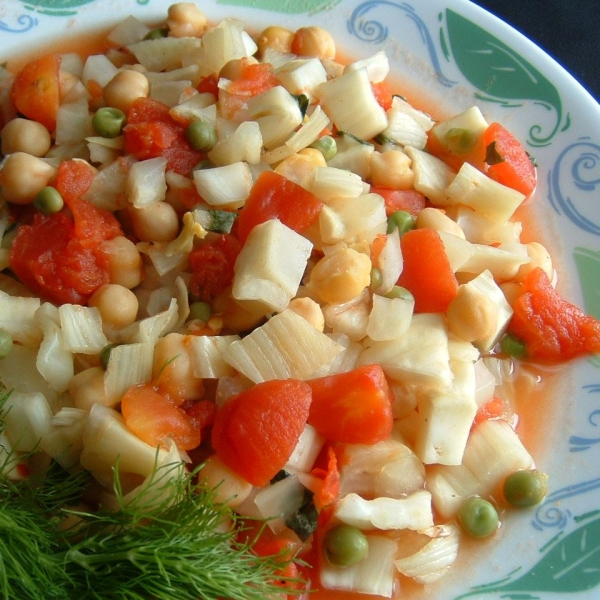 Garbanzos with Fennel