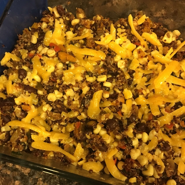 Black Bean and Quinoa Enchilada Bake