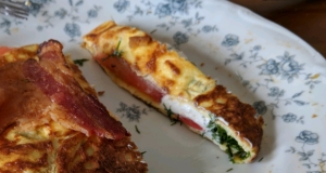 Egyptian Feta Cheese Omelet Roll