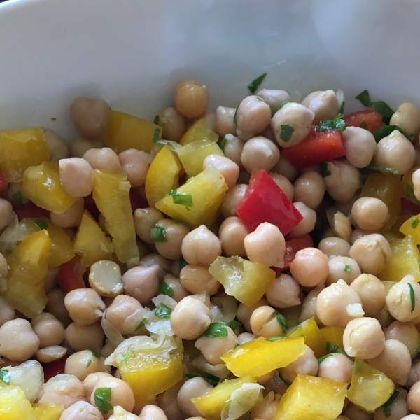 Cumin and Coriander Chickpea Salad