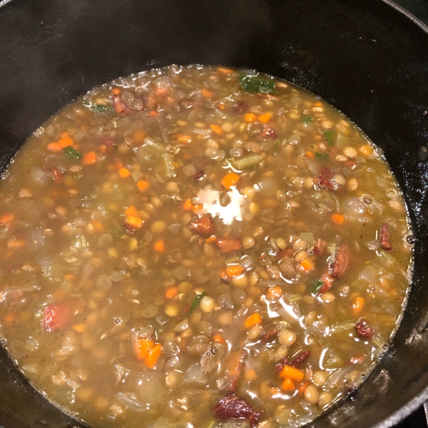 Chef John's Black Lentil Soup