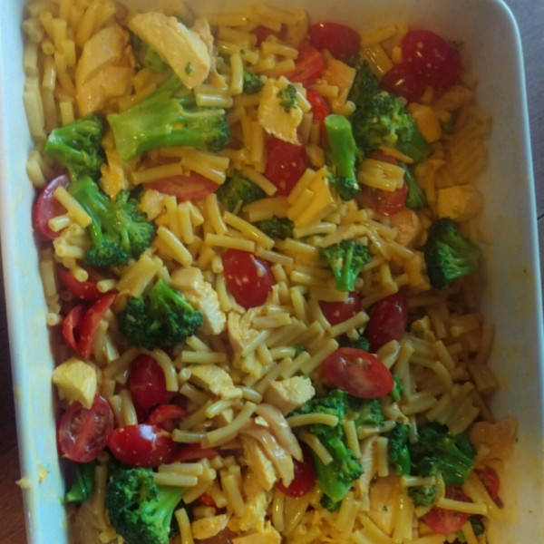 Macaroni and Cheese with Chicken and Broccoli