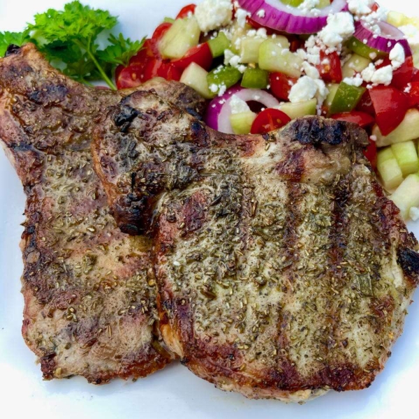Mediterranean Grilled Pork Chops