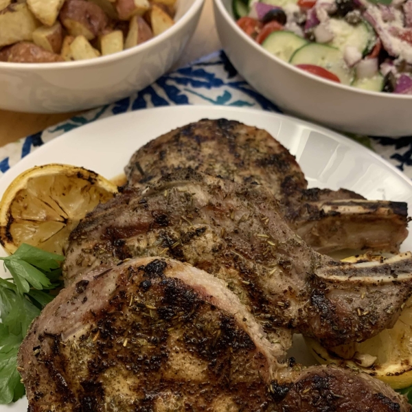 Mediterranean Grilled Pork Chops