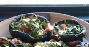 Stuffed Portobello Mushrooms with Spinach and Feta