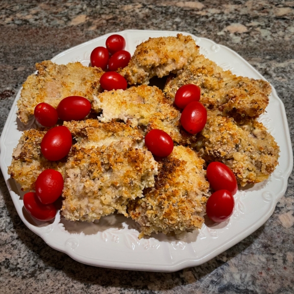 Breaded Garlic-Parmesan Chicken Thighs