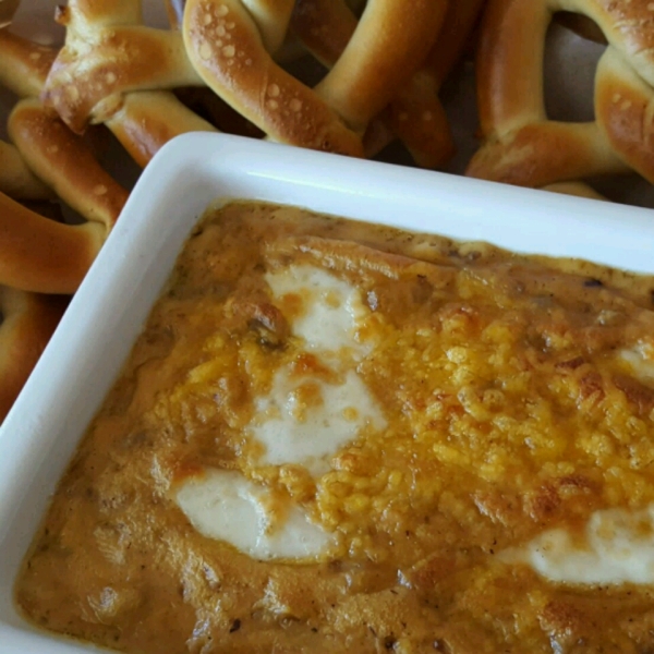 Wisconsin Brat & Beer Cheese Dip