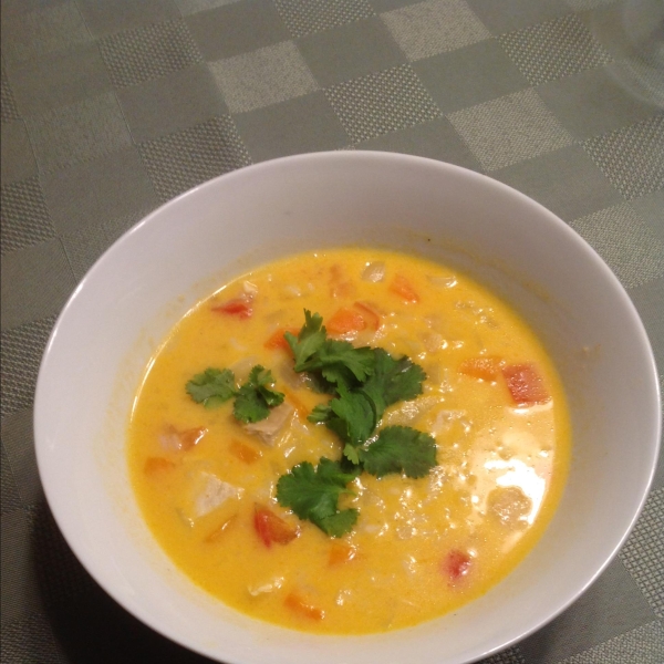Coconut Curry Soup with Chicken