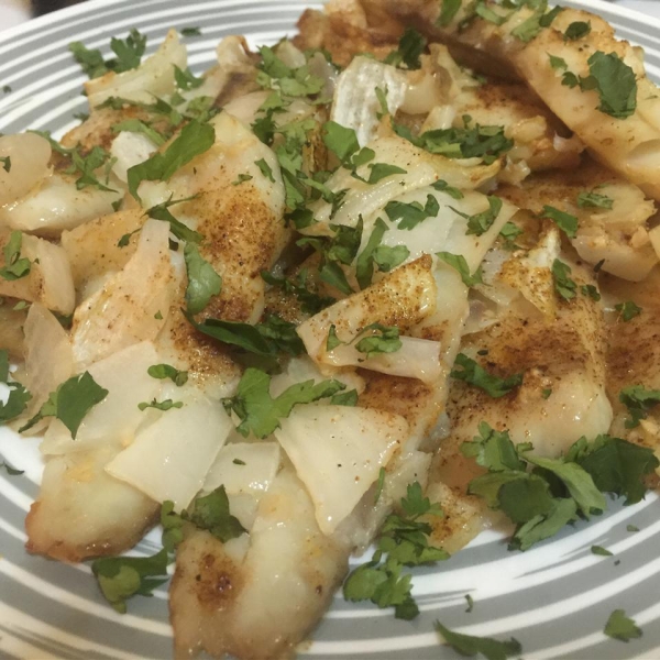 Baked Tilapia in Garlic and Olive Oil