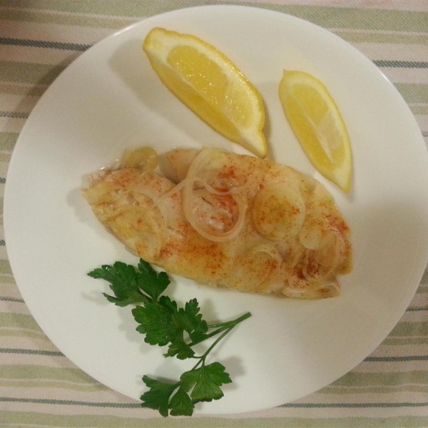 Baked Tilapia in Garlic and Olive Oil