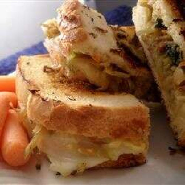 Grilled Cheese and Veggie Sandwich