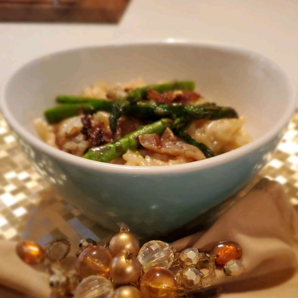 Asparagus and Morel Risotto