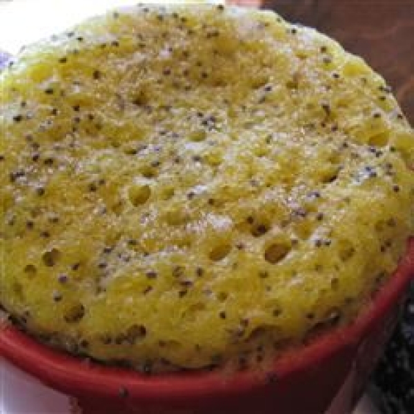 Five Minute Lemon-Poppy Seed Cake