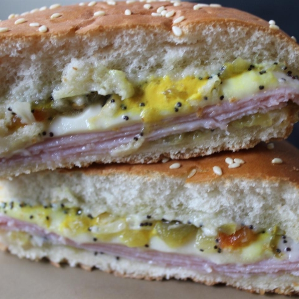 Baked Ham and Chile Sandwiches