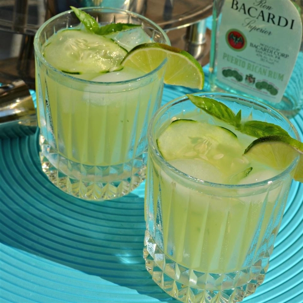 Basil-Cucumber Mojito