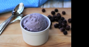 Keto No-Churn Blueberry-Maple Ice Cream