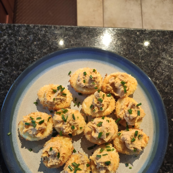 Crunchy Air-Fried Deviled Eggs