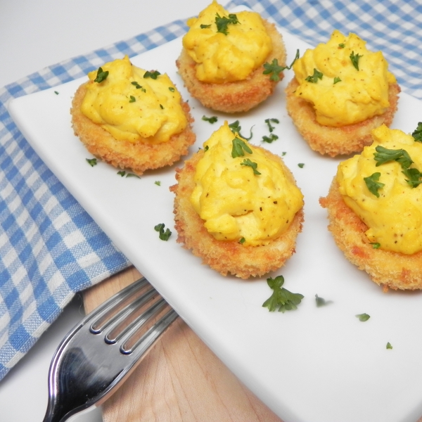 Crunchy Air-Fried Deviled Eggs