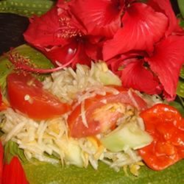 Hawaiian Green Papaya Salad
