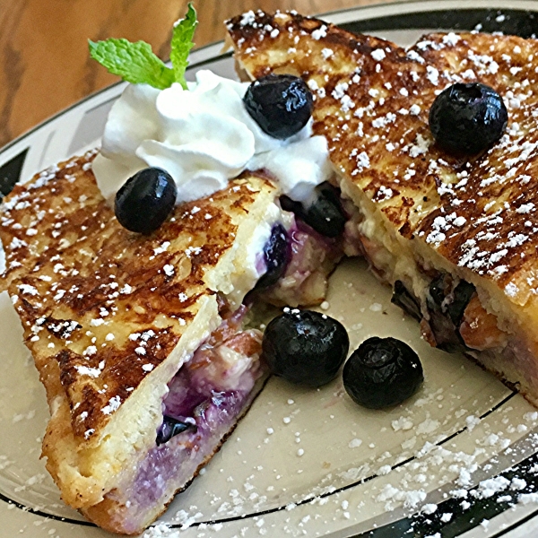 Stuffed Blueberry Toast