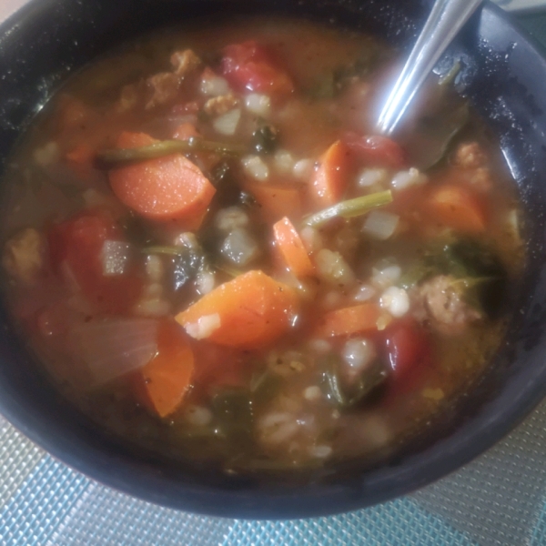 Sausage Barley Soup