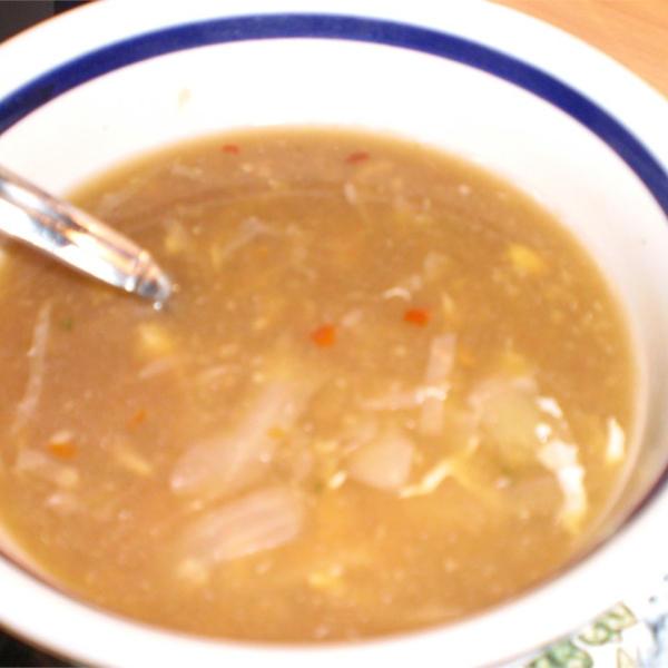 Hot and Sour Chicken and Cabbage Soup