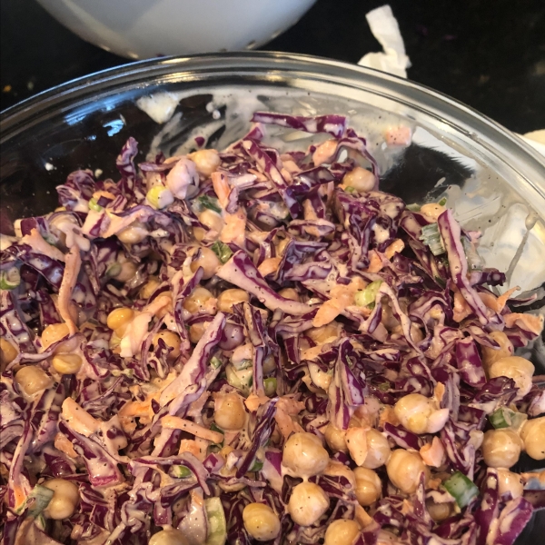Red Cabbage and Chickpea Salad