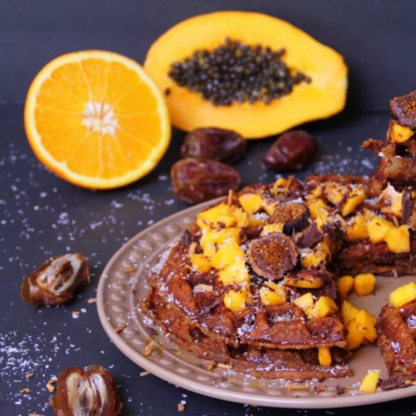 Grain-Free Paleo Waffles with Coconut Flour