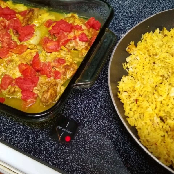 Biryani with Yogurt Marinated Chicken