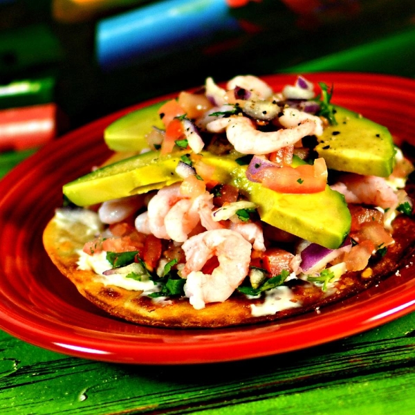 Simple Shrimp Tostadas