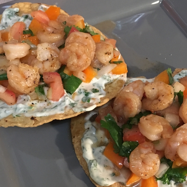 Simple Shrimp Tostadas